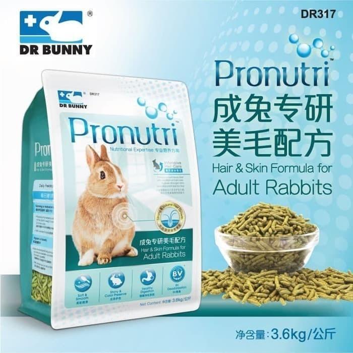 SUNNYPAWS Dr Bunny ProNutri Adult Rabbit 3.6 KG DR317 Hair Skin Formula Kelinci - 1