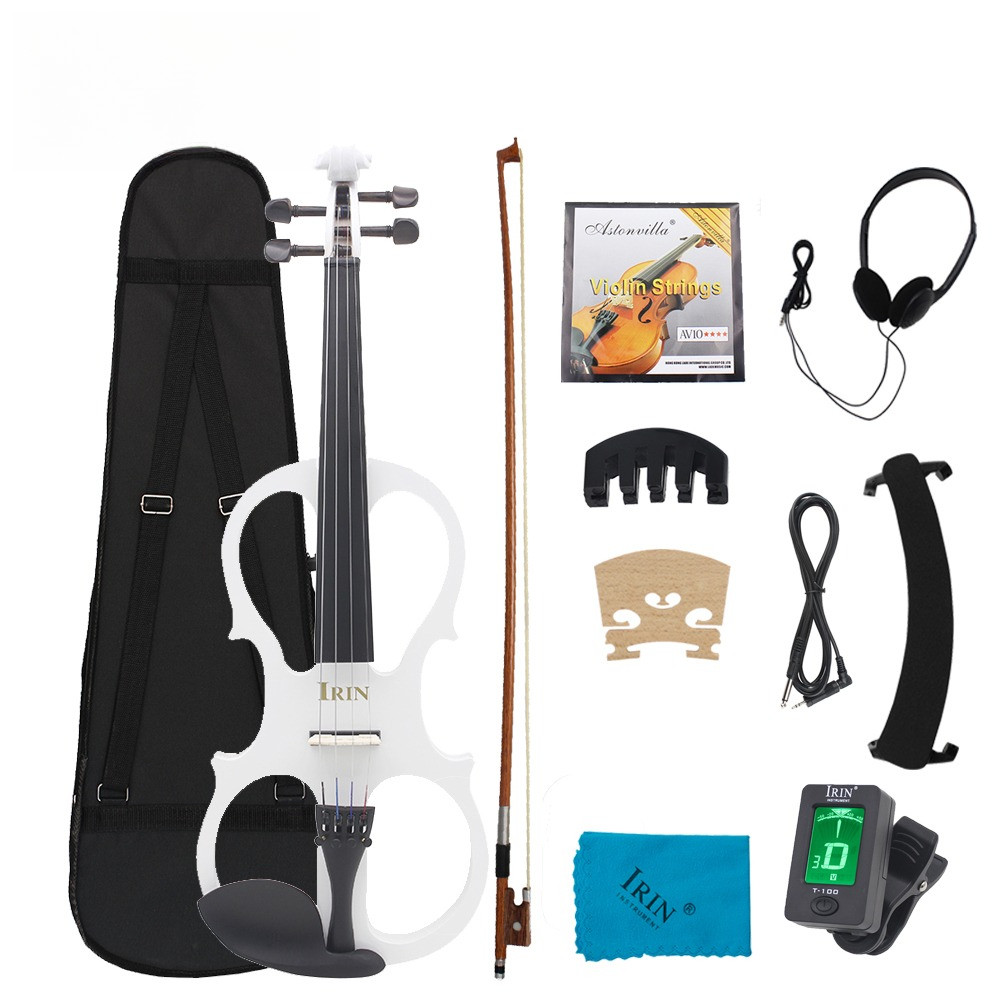 AU03 44 Electric Violin Maple Panel Electric Violin Set with Case Accessories Professional Electric 