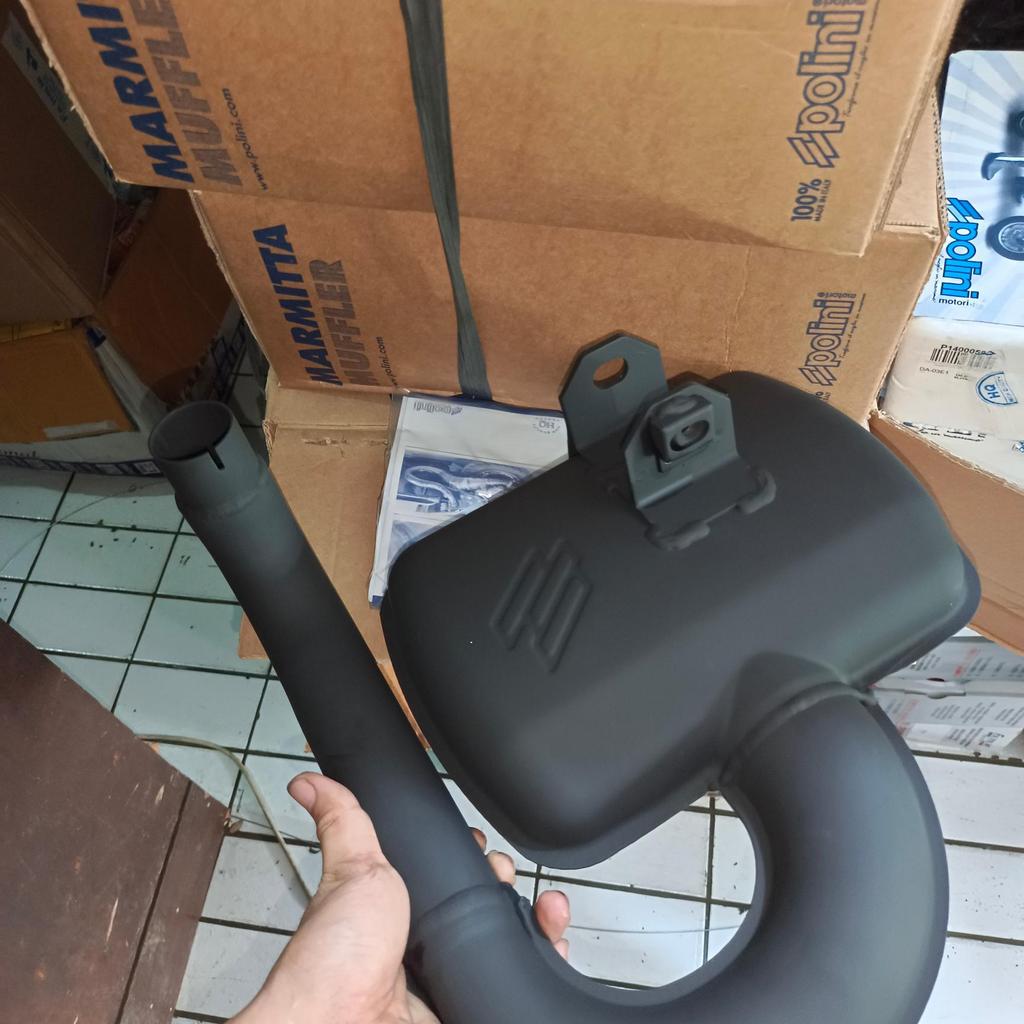 knalpot Vespa polini bigbox original baru Vespa Excel exclusive
