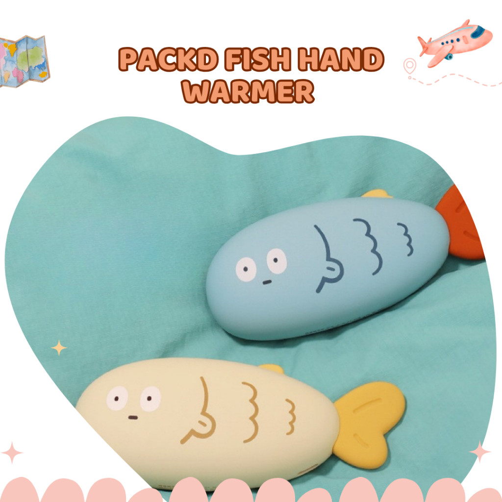 PACKD Handwarmer Fish | Penghangat Tangan Model Ikan | Premium Built Quality | Rechargable Hand warm