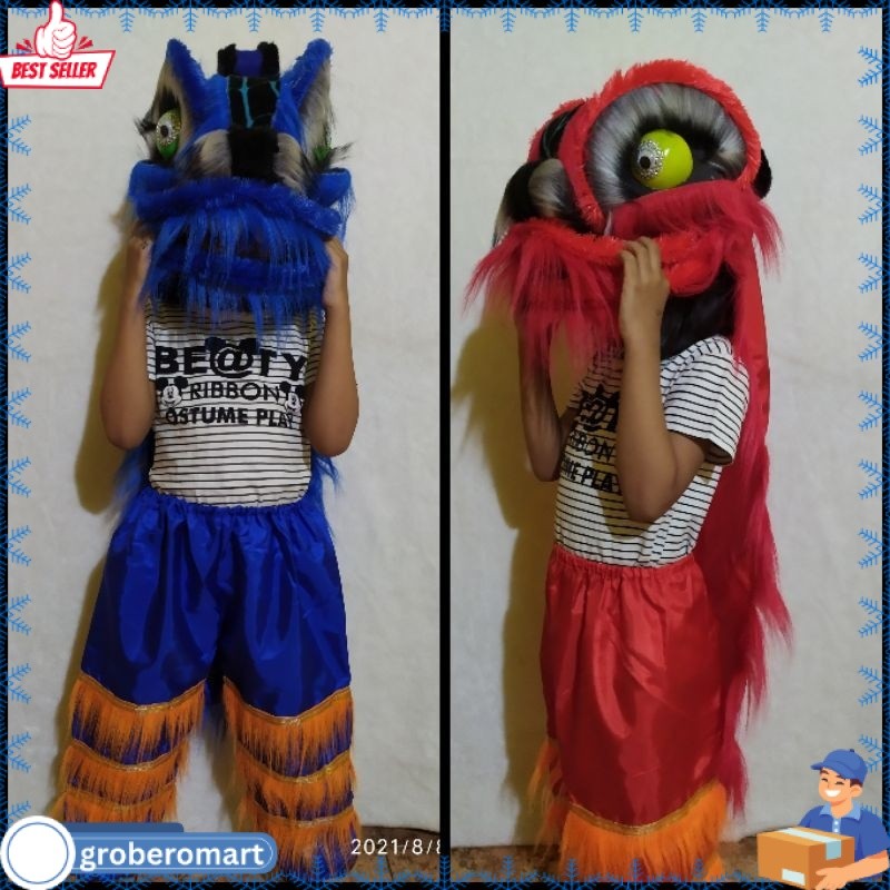 TERLARIS Barongsai anak nyala / Barongsai anak / Mainan barongsai anak / Barongsai mainan anak / Lio