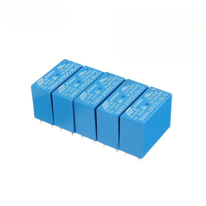 5PCS SMIH-05VDC-SL-C SMIH-12VDC-SL-C SMIH-24VDC-SL-C 05 12 24 V Relays 250V 16A 8PIN SMIH-05V 12V 24