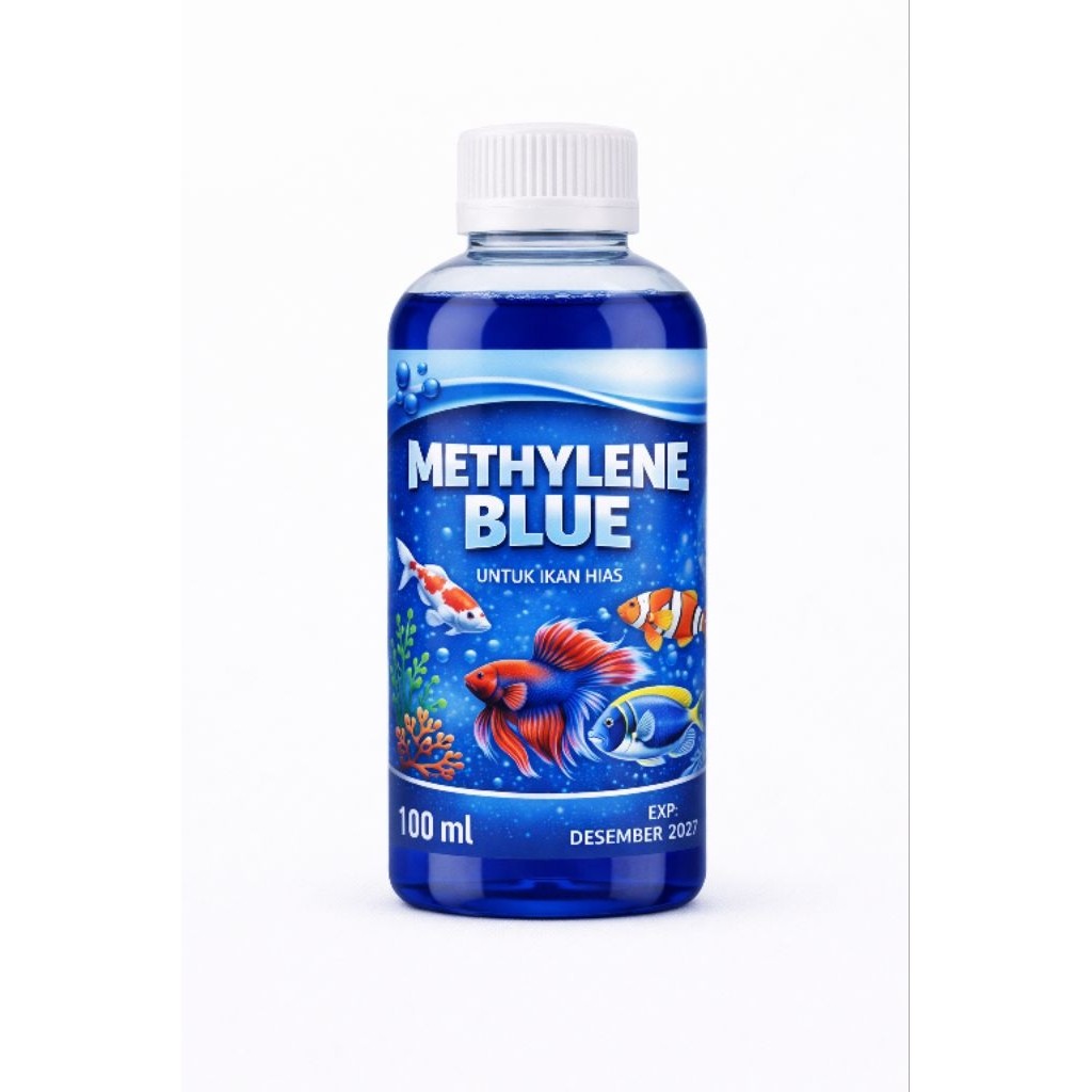 Obat Biru Methylene Blue Untuk Ikan Cupang 100ml