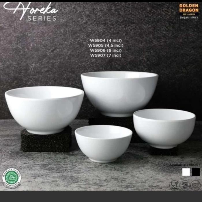 MANGKOK SUP MELAMIN HOREKA GOLDEN DRAGON W5904 W5905 W5906 W5907 - W5907