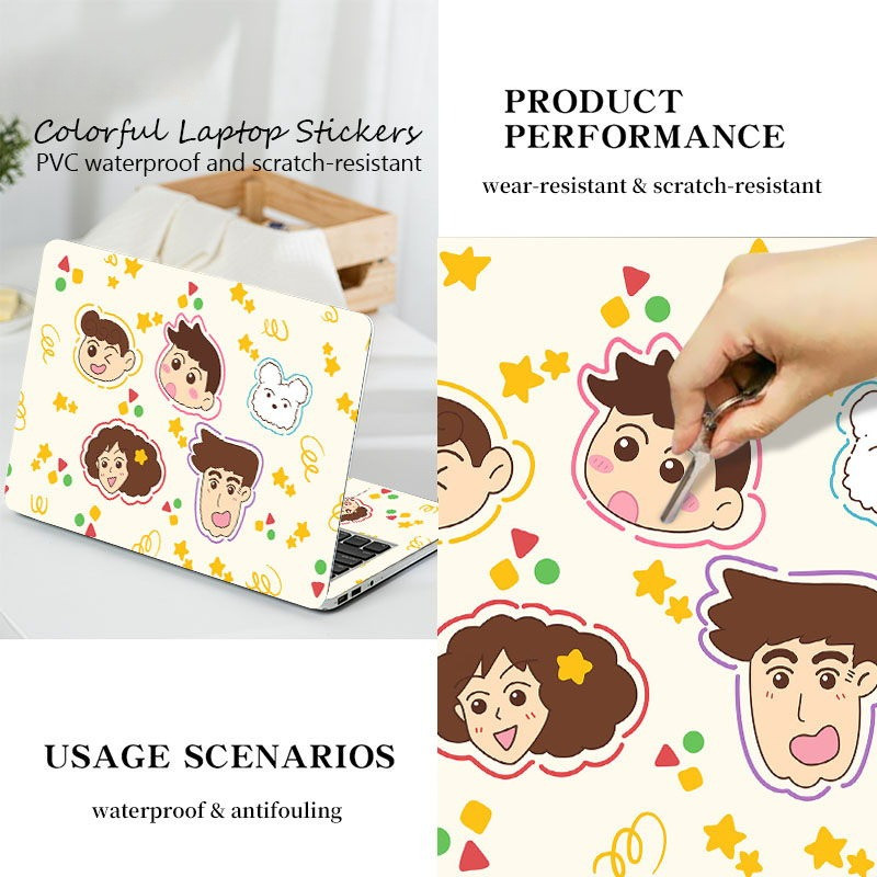 Y Left Right Brain Laptop Skin Laptop Sticker 1213141517 inch Laptop for AirPro 13 Dell Lenovo HP La