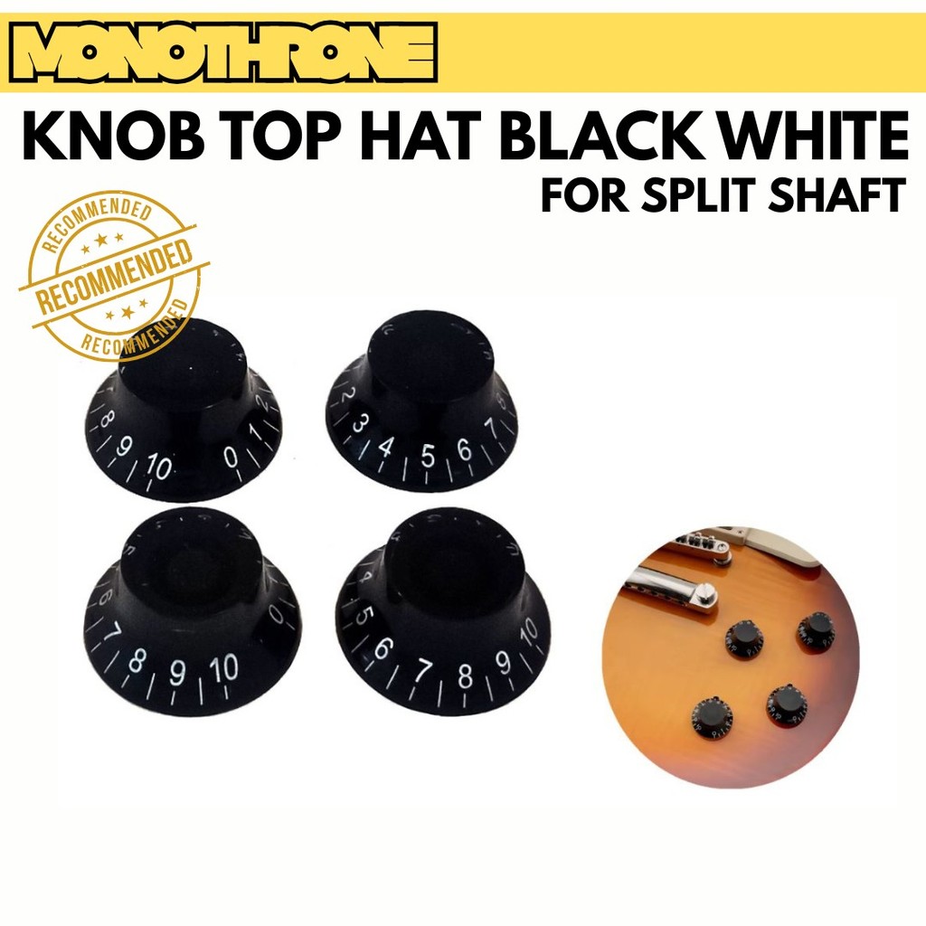 Knob  Gitar Elektrik Knob Volume Tone Nada Knob Les Paul LP Gibson SG Vintage Cap Tutup Potensio Pot