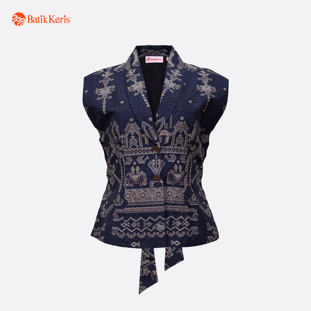 Batik Keris Outer Batik Lengan Setali Motif Kapal Siger