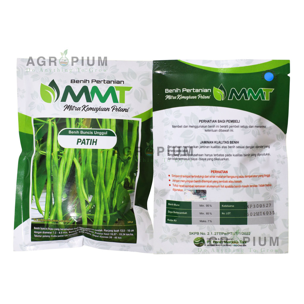Benih Buncis Unggul PATIH Isi 500 gram Benih MMT