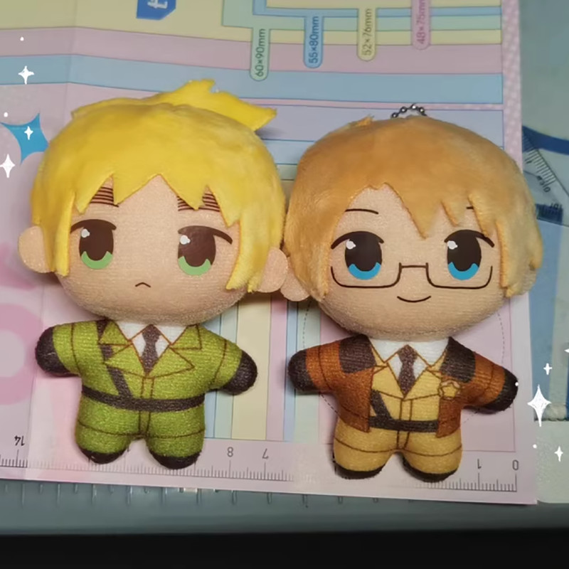 10cm Axis Powers Worlds Stars Plush Doll Keyain Hetalia Plusie Arthur Kirkland Alfred  Jones Plush D