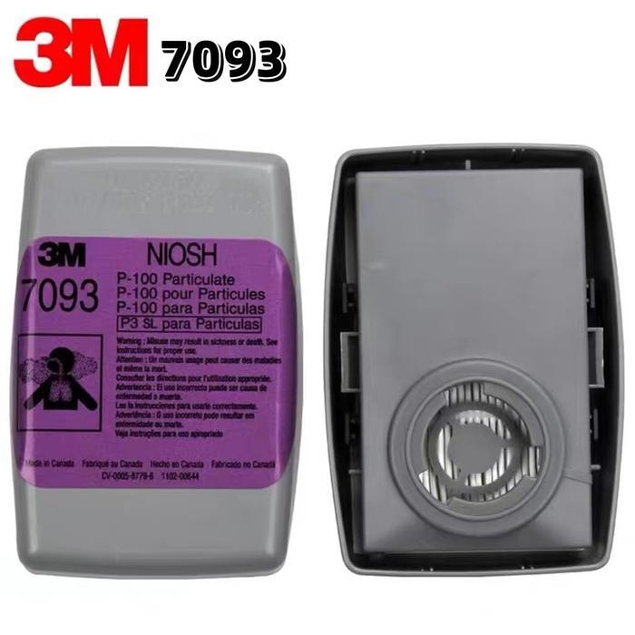 3M 7093 P100 Filter Masket Part i c u late Catridge Niosh - 3M 7093