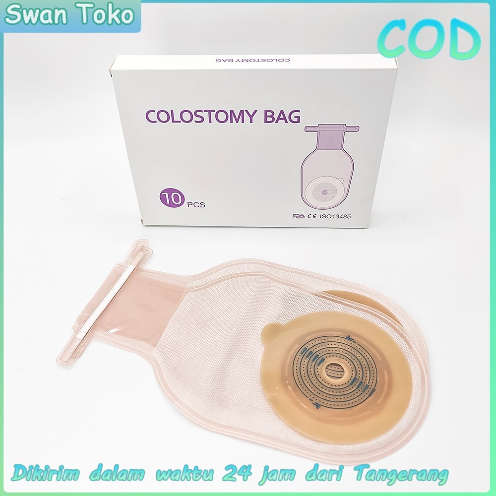 10Pcs Colostomy Bag Kantong Kolostomi Dewasa/Anak Colostomy Bag COD