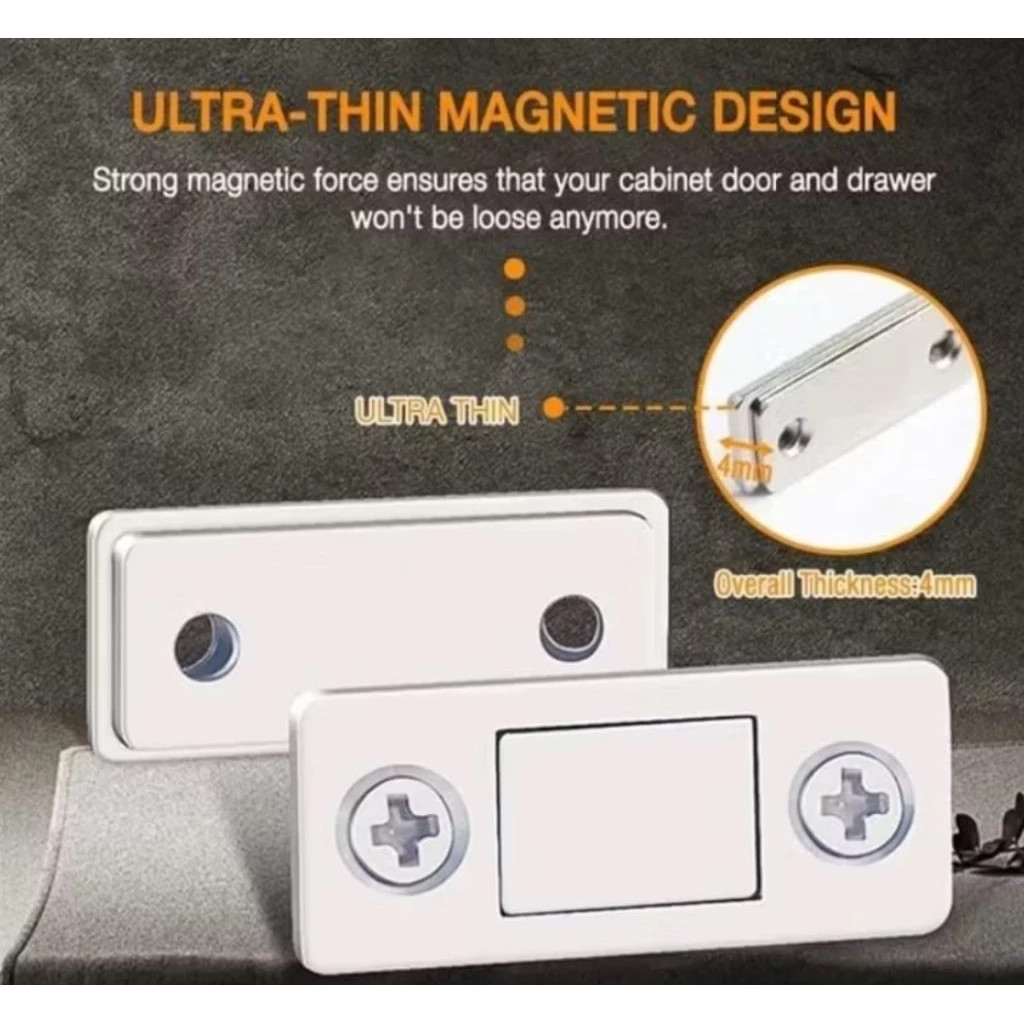 Kunci Magnet Pintu Lemari Kayu Tahan Lama Mudah Dipasang