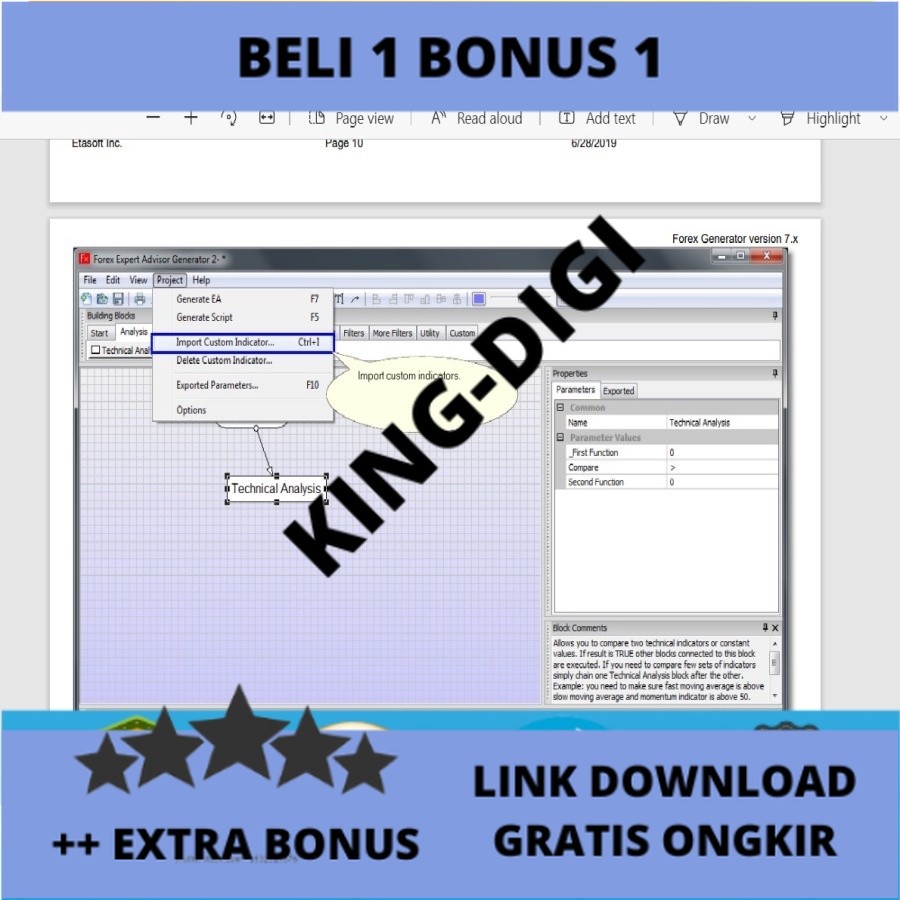 PROMO Forex Generator 7 Full Version + Panduan + Video Pembuatan EA Forex