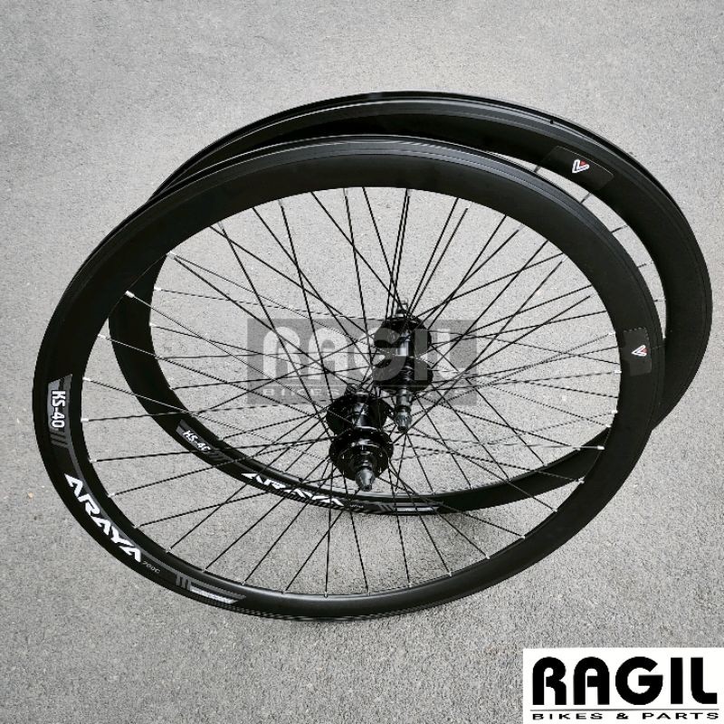 Paling dicari Termurah WHEELSET SEPEDA 700C ARAYA KS40 700 C LUBANG 32 HOLE 32H DOUBLE WALL 4 CM 4CM