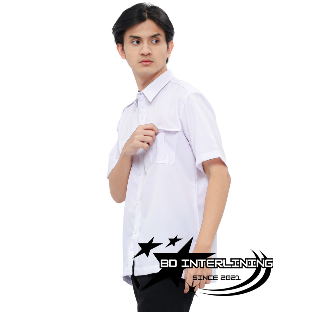Baju Dinas Putih Pns Pria Baju Pdh Putih Seragam Putih Pns Baju Putih Pns PDH pria panjang/pendek