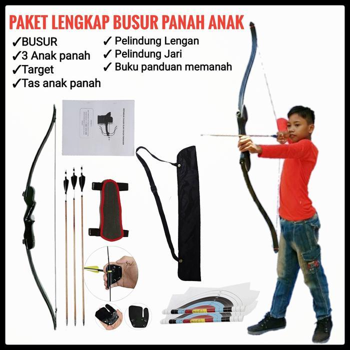 Busur Panah anak SD - Hitam