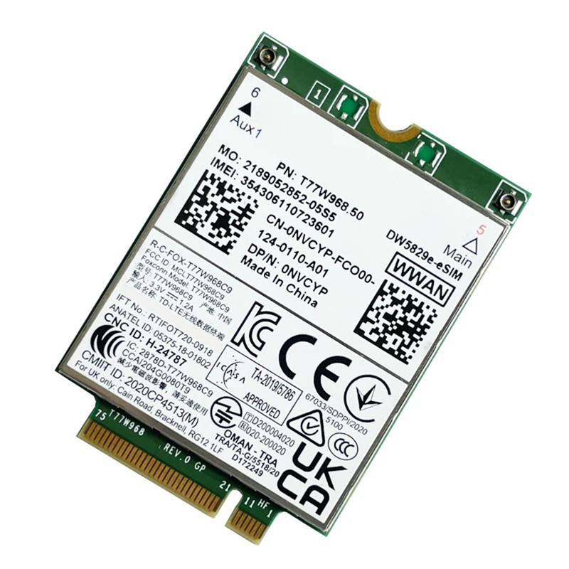 BTLIFET77W96850 Dw5829eESIM M2 4G Modem Module Cat9 450Mbps TDDLTE 4G Module For Dell 7320 7330 7520
