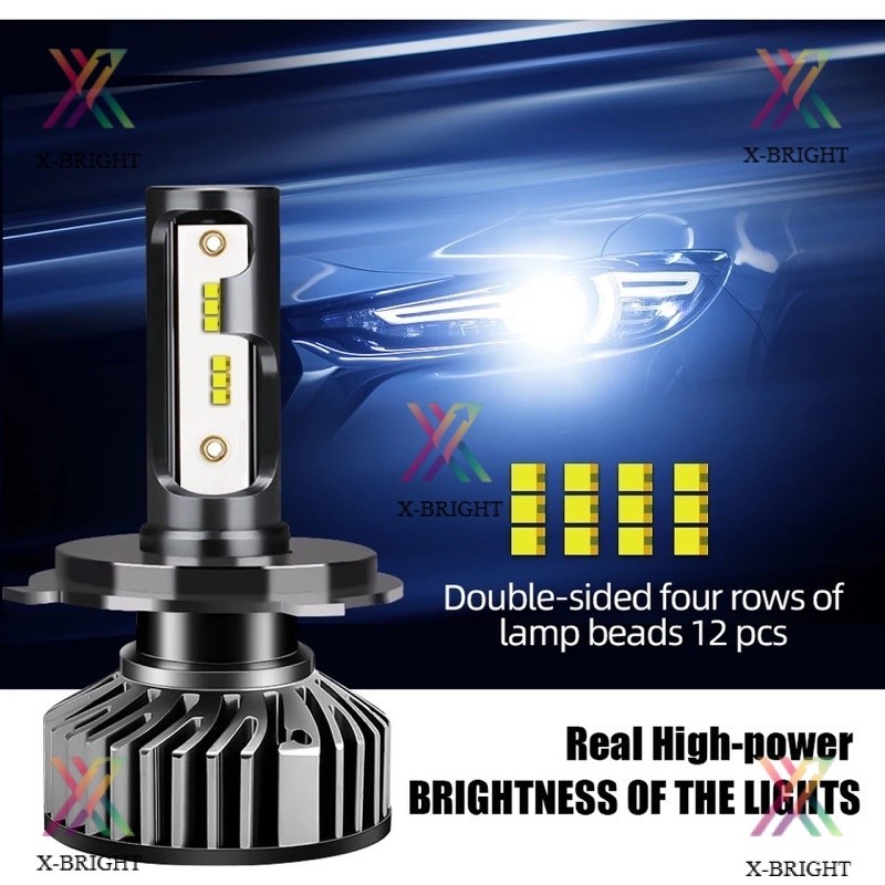 LAMPU LED MOBIL H4 F6 SUPER BRIGHT ZES CHIP BERGARANSI R313