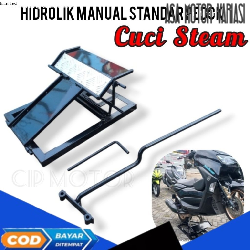 HIDROLIK CUCI MOTOR MANUAL Alat Cuci Motor Portabel Standar Pedok Cuci Steam Motor Cocok untuk Semua
