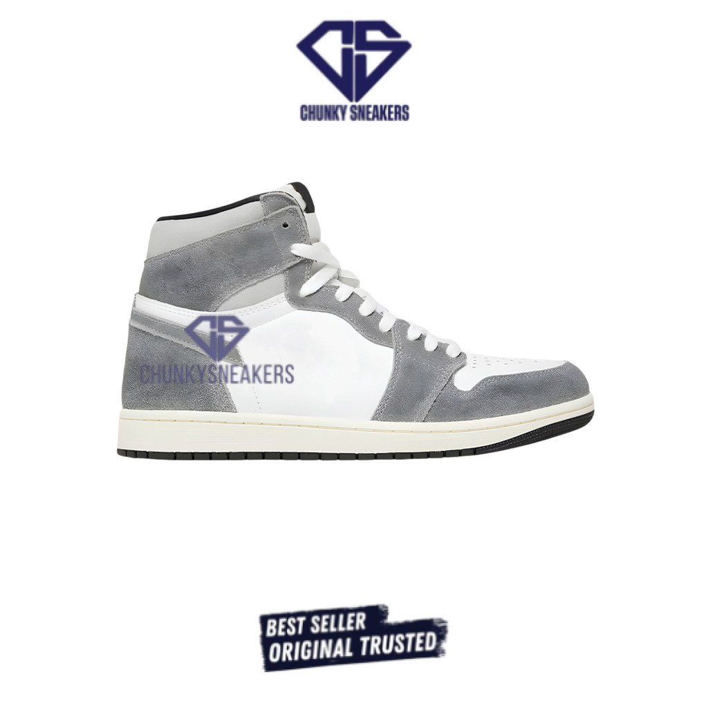 Sepatu  Nike Jordan 1 high Washed Grey 100% Original BNIB