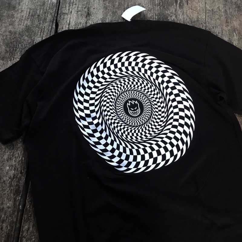 (COD) SPITFIRE CHECKERED SWIRL TSHIRT BLACK