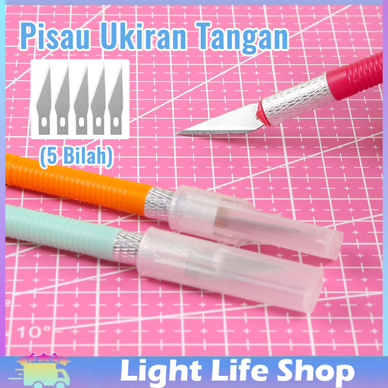 Pisau Ukir Seni Cutter / Pisau Seni / Pen-Type Precision Art /Craft Hobby Knife Cutter Samoyed