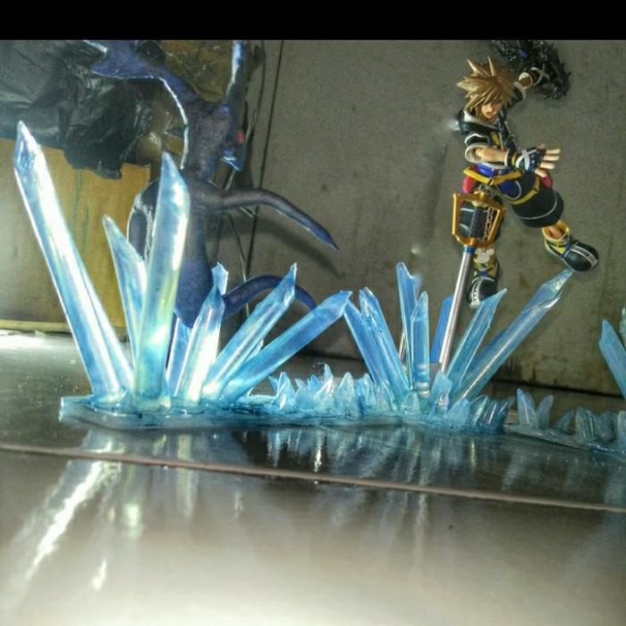 Diorama Figure kingdom hearts ice Blizarra Aksesoris Efek