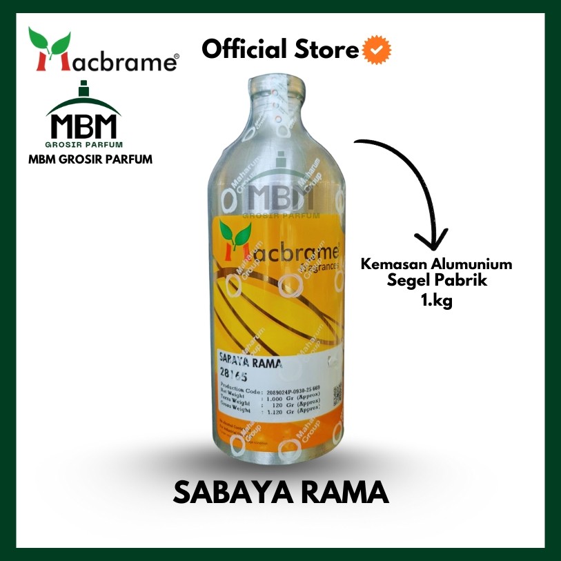 BIBIT PARFUM SABAYA RAMA 1KG PRODUK MACBRAME SEGEL PABRIK Bibit parfum murni 100% segel
