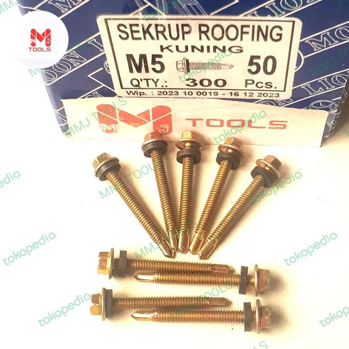 Baut Roofing LION 12×50 (harga /ktk 300 pcs) - MOON LION Baut Roofing