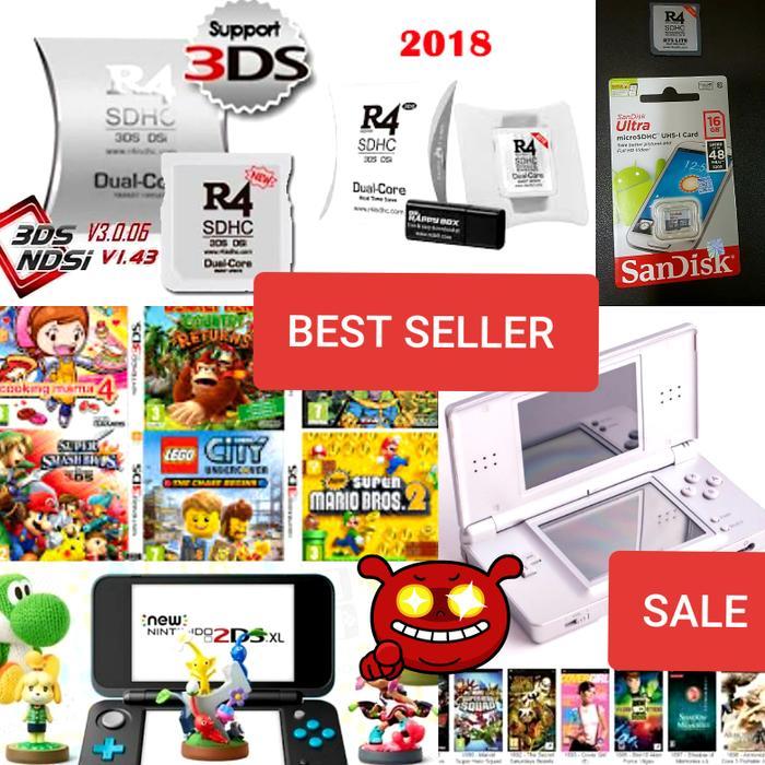 seleraseru16 MEMORY NINTENDO NDS 3DS 16 gb Full game+ cd upgrade sofware 2018 + R4 TERLARIS