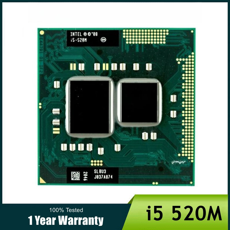 Intel Core i5 520m 24GHz 3M Socket G1 Laptop Processor notebook CPU SLBU3 SLBNB
