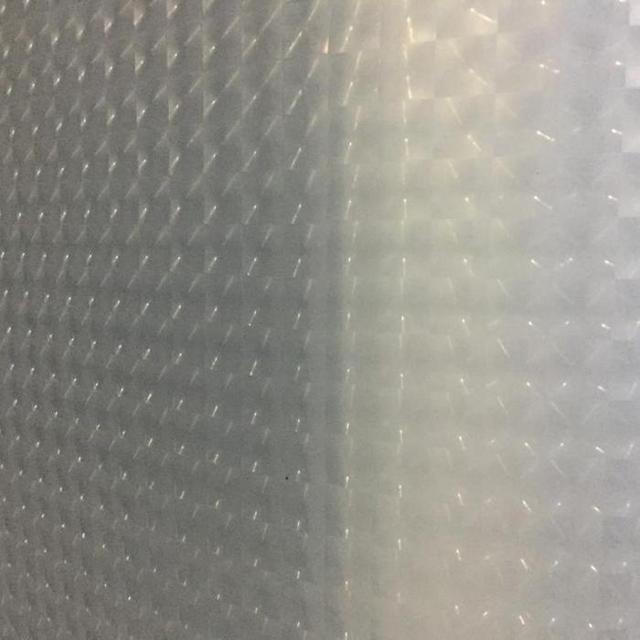 fiber viber plastik penutup pagar 3d"dimensi"harga per  1meter - Putih