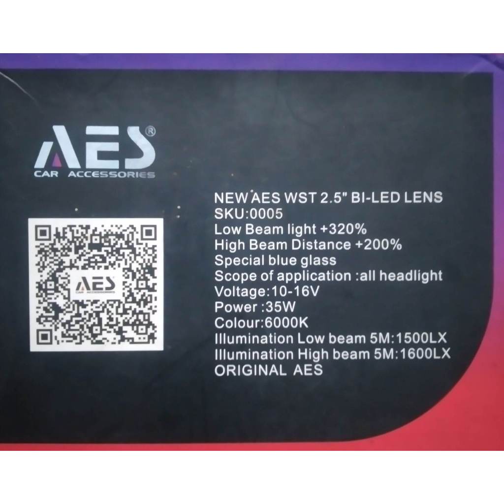 Biled 2.5 WST AES original projector AES BILED 2.5 inchi