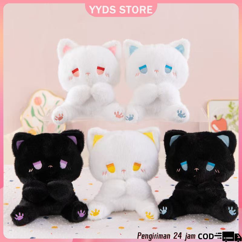 (Ready) 15cm Kartun Hewan Kucing Boneka Boneka Kucing Melankolis Lucu Kartun Hewan Kucing Boneka Emp
