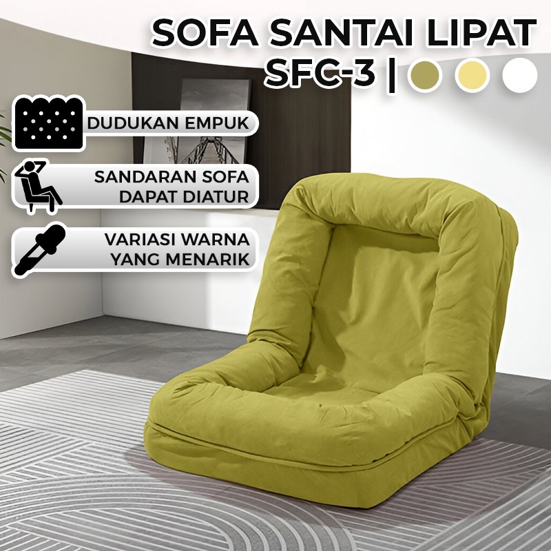Sofa Lipat Santai Empuk Sofa Lesehan Sofa Malas Jumbo Ruang Tamu Modern