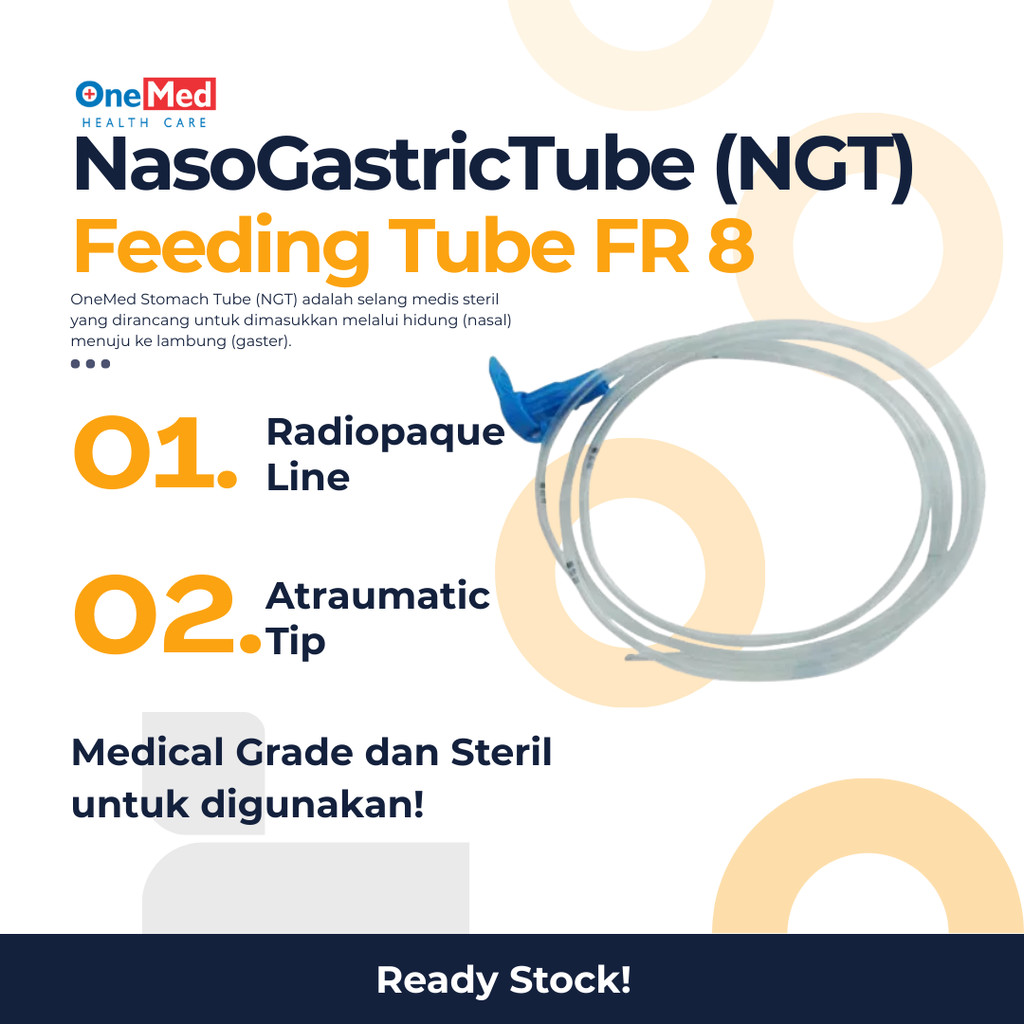 NGT FEEDING TUBE FR 8 ONEMED