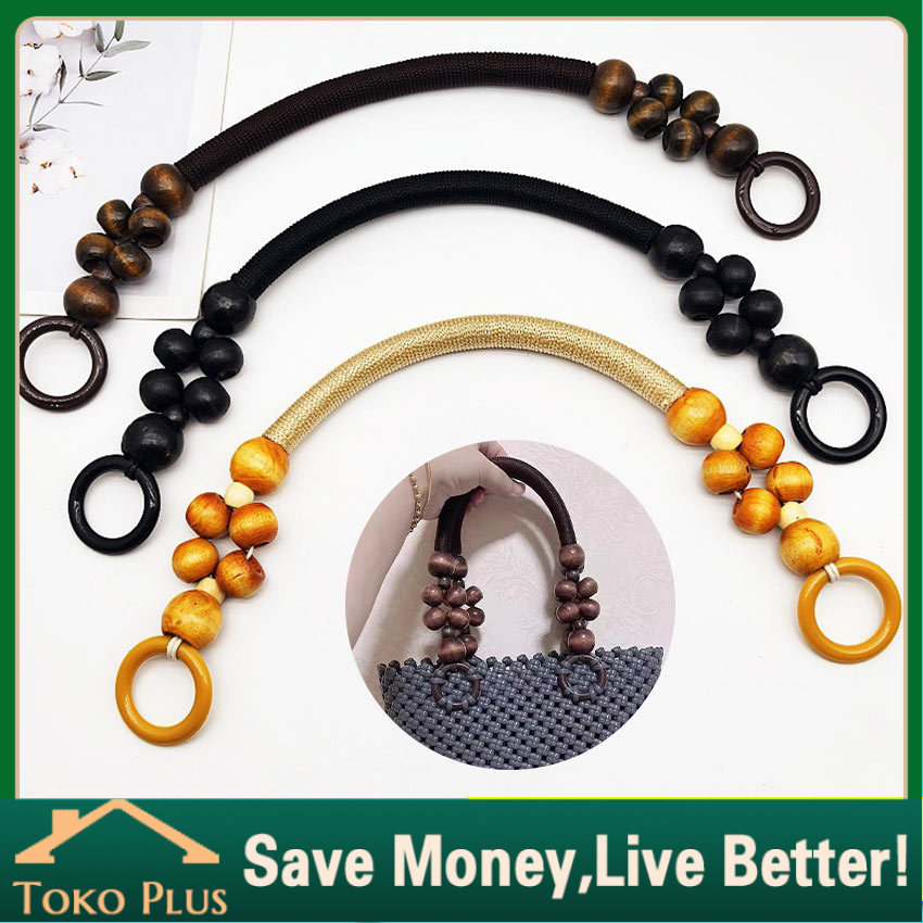 Handle tas Kayu / Gagang Kayu / gagang tas kayu anggur / Handle Anggur Tas Tali kur