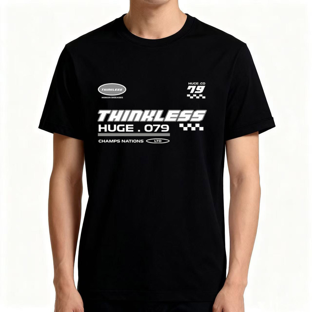 UGE Rugby Oversized Polo Shirt Thinkless Hitam