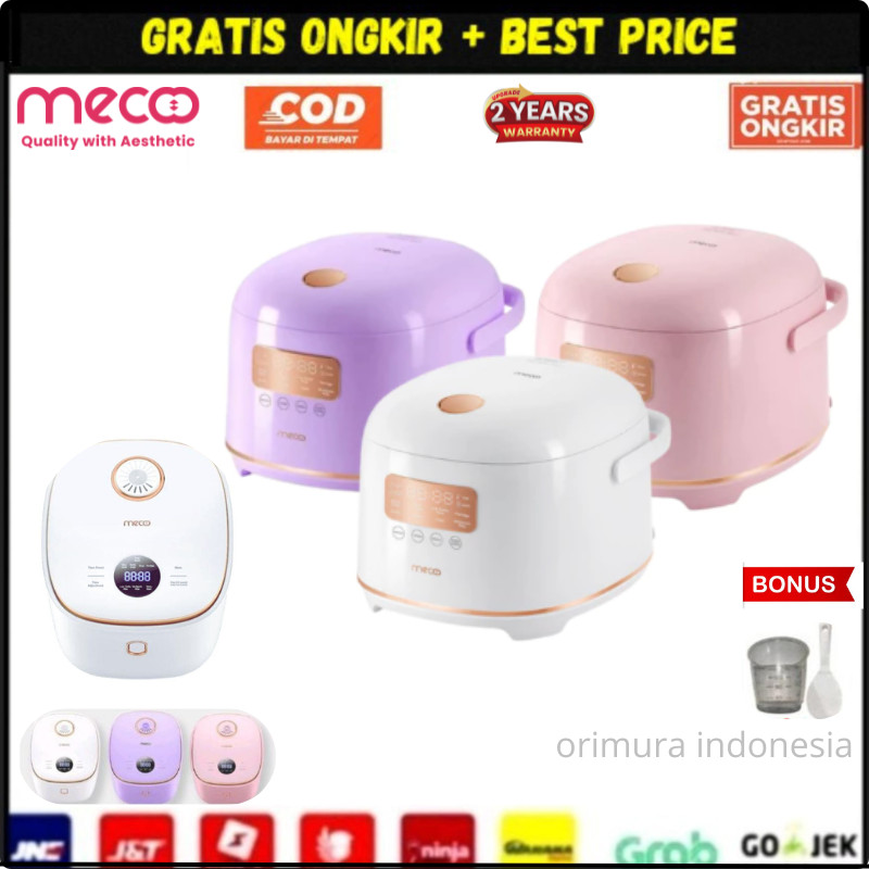 Rice Cooker Digital Mecoo 3L - Low Carbo Rice Cooker - Rendah Gula
