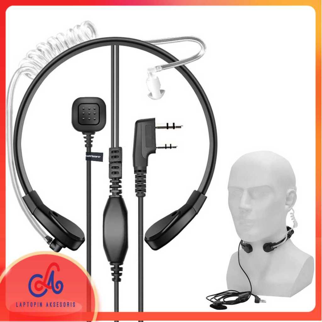 Taffware Headset HT FBI Finger PTT Acoustic 2 Pin UV-5R UV-B5 UV-B6 Terbaru | Kualitas Premium | Bay