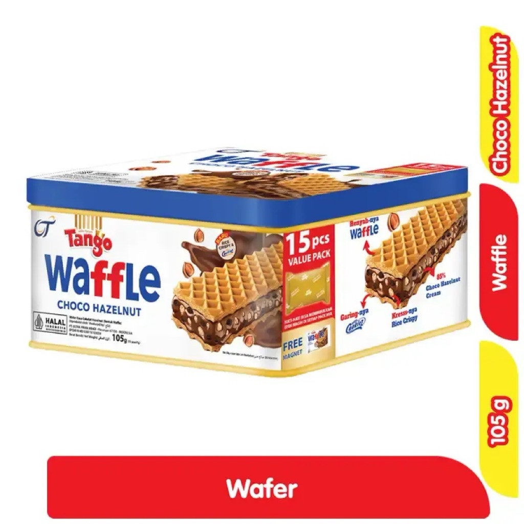 Tango Waffle Kaleng Choco Hazelnut 105g