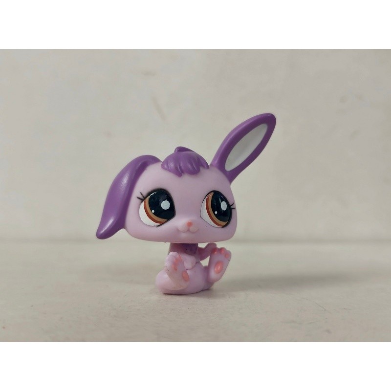 LPS Figure Purple Purple Bunny Brown Eyes #2300 Mini Pet Shop toy