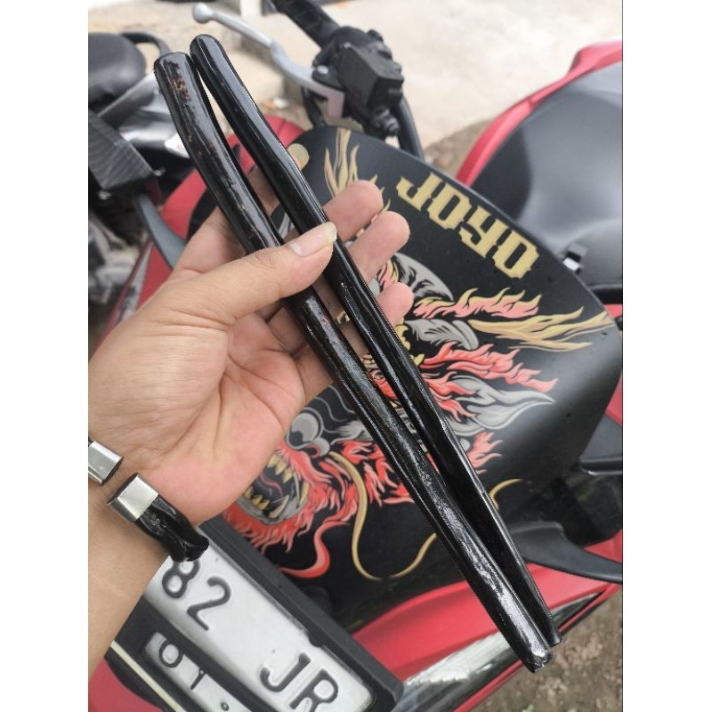 PIPA ONCE FOSIL AKAR BAHAR HITAM PANJANG 30CM