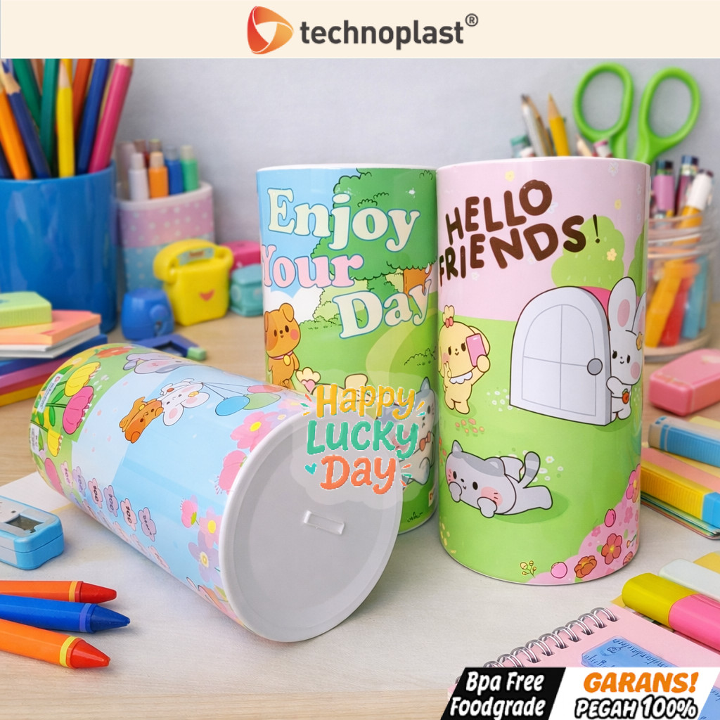 TECHNOPLAST Coin Bank Jumbo / Celengan Target Plastik 152 X 300 Mm MOCHI GARDEN