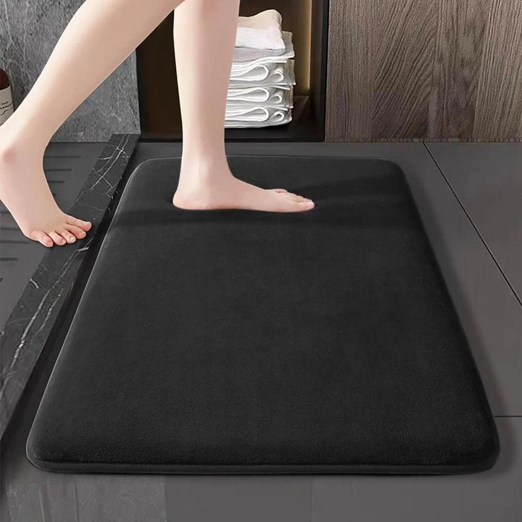 Non Slip Absorbent Floor Mat Bath Mat Anti Slip Coral Velvet Bathroom Floor Mat Door Mat Home Decora