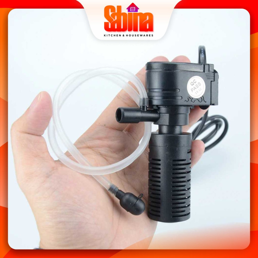 Aerator 3W Pompa Air Udara Oksigen Filter Aquarium 3 in 1 Air Pump