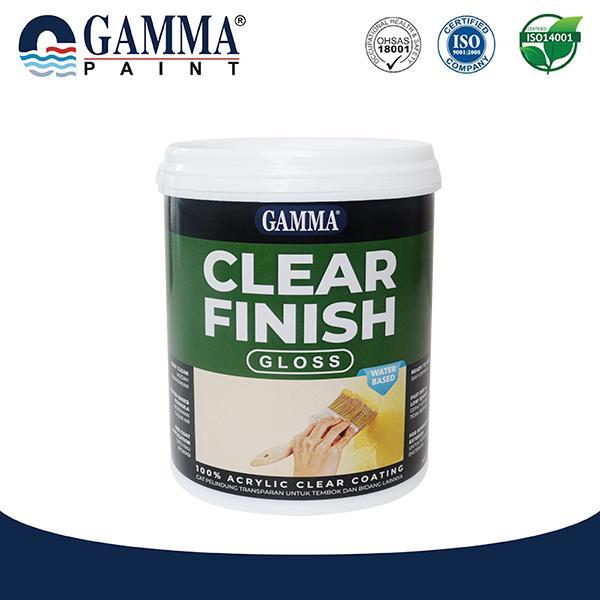 CLEAR FINISH GLOSS - Cat Proteksi Coating Tembok Clear Water-based 1L