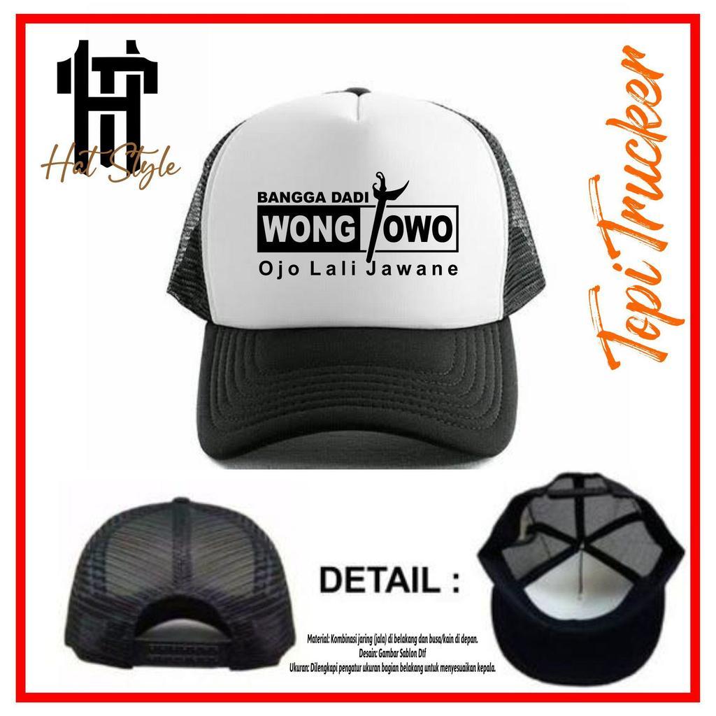 Topi WONG JOWO  / Topi Trucker WONG JOWO / Topi Jaring WONG JOWO Premium Quality
