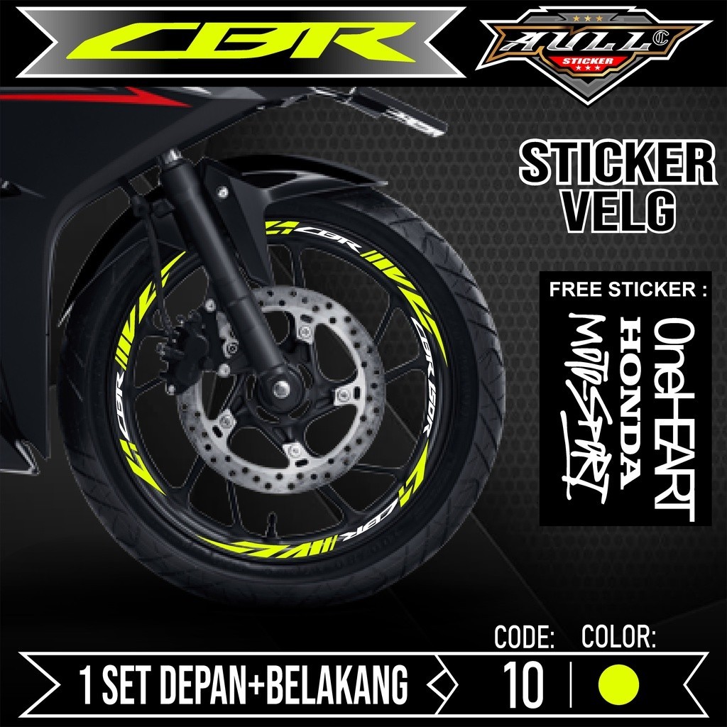 STICKER STIKER Cutting Velg CBR 150R - Aksesoris Stiker Cutting Sticker List Velg Motor Honda CBR150