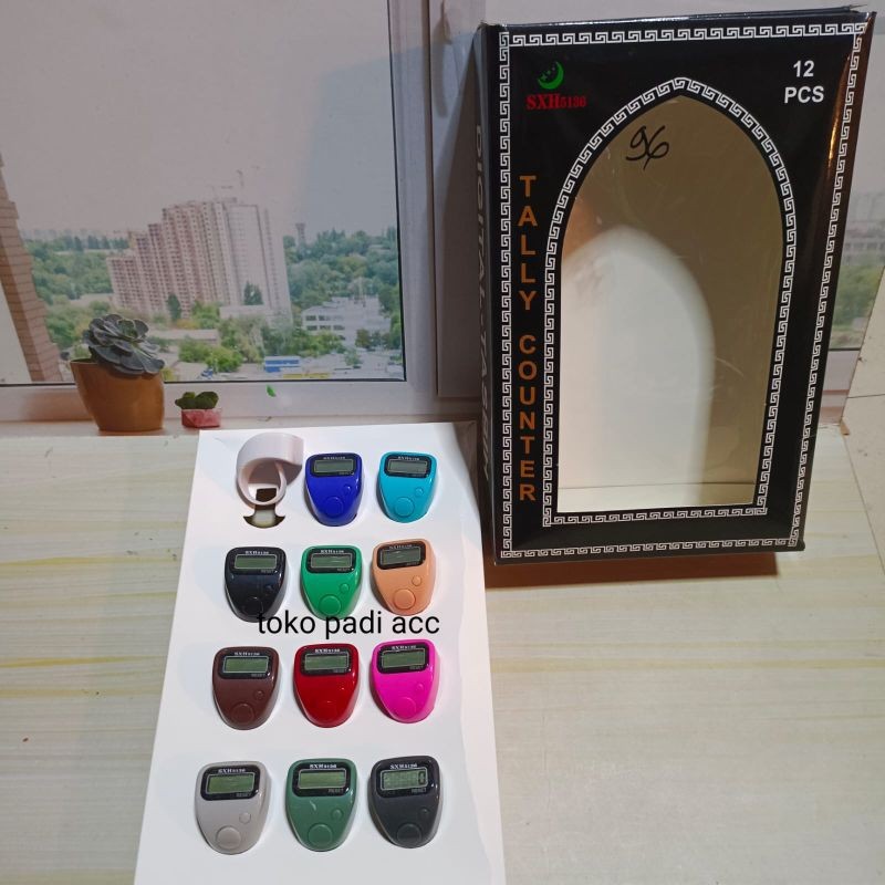 ZIZISHOP Grosir Tasbih Digital LED Cincin Terbaru Isi 12Pcs